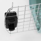 Переноска для животных, 47×32.5×30 см, вес до 9 кг, с металлической дверью, пластик, голубая - Фото 8