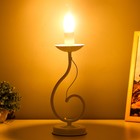 Настольная лампа "Герцогиня" 1х15Вт Е14 белая RISALUX - фото 22099128