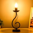 Настольная лампа "Герцогиня" 1х15Вт Е14 черная RISALUX - фото 22099137