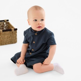 Комплект для мальчика: рубашка, шорты MINAKU, рост 86-92, тёмно-синий