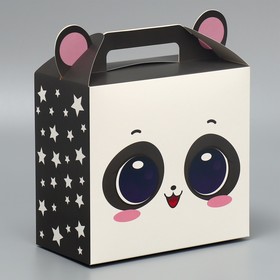 Коробка подарочная складная, упаковка, «Панда», 23 х 20 х 10 см