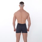 Трусы мужские боксеры, цвет чёрный/звёздочки, размер 56 - фото 46318900