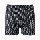 Трусы мужские боксеры, цвет чёрный/звёздочки, размер 56 - фото 46318901