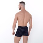 Трусы мужские боксеры, цвет чёрный/геометрия, размер 54 - Фото 4