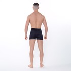 Трусы мужские боксеры, цвет чёрный/геометрия, размер 54 - Фото 5