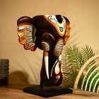 Сувенир "Голова слона" на подставке, албезия 60 см - Фото 2