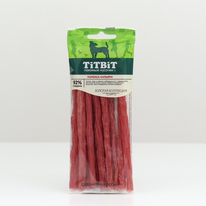Колбаски Кальяри TitBit "Золотая коллекция" для собак, 50 г - Фото 1