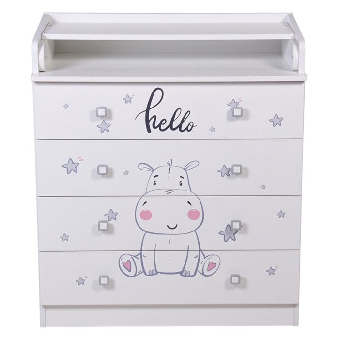 Комод Фея 1580 «Бегемотик», цвет белый - Фото 1