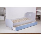 Кровать детская Polini kids Mirum 1915 c ящиком, цвет серый, ящик голубой - фото 109174038