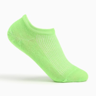 Носки женские, цвет зелёный, размер 25-27