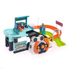 УЦЕНКА Парковка-автотрек «Город», с 4 машинами, свет и звук, работает от батареек 9579564