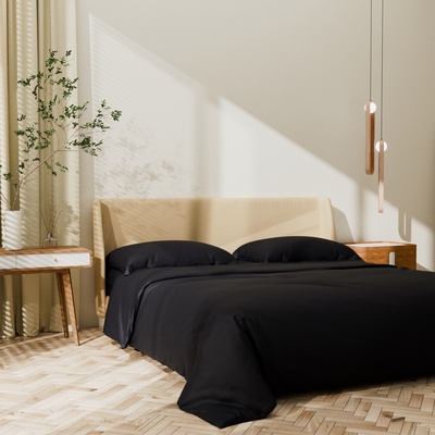 Постельное бельё 2-спальное «Этель» Jet black, мако-сатин