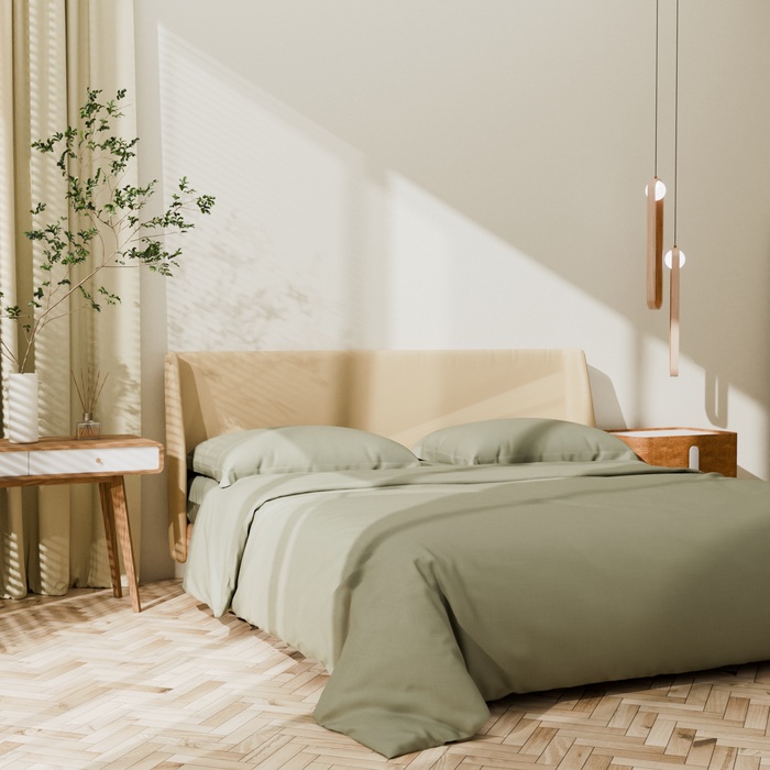 Постельное бельё Этель дуэт "Olive tree" 143х215-2шт, 215х240, 50х70+3-2 шт, мако-сатин, 114г/м2 - Фото 1