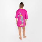Платье домашнее женское, цвет розовый, размер 54 - Фото 7