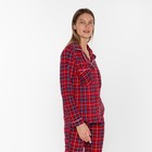 Комплект домашний женский (фуфайка/брюки), цвет красный, размер 50 - Фото 4