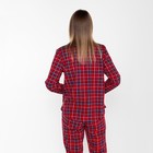 Комплект домашний женский (фуфайка/брюки), цвет красный, размер 50 - Фото 8