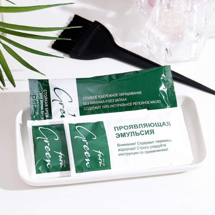 Краска для волос FARA Eco Line Green 6.0 темно-русый, 125 г 33958