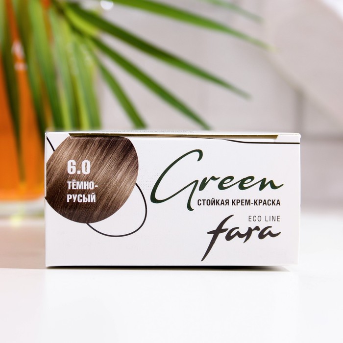 Краска для волос FARA Eco Line Green 6.0 темно-русый, 125 г 33958