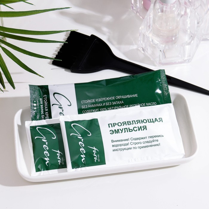 Краска для волос FARA Eco Line Green 7.7 каштан, 125 г 33960