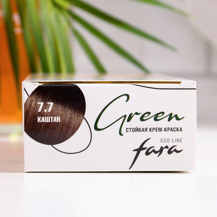 Краска для волос FARA Eco Line Green 7.7 каштан, 125 г 33960