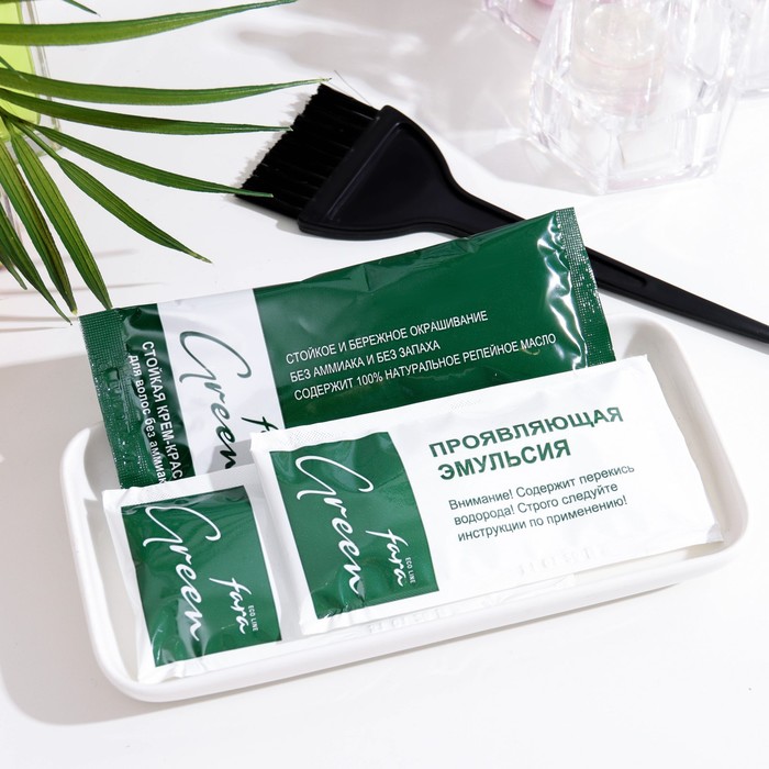 Краска для волос FARA Eco Line Green 8.1 пепельно-русый, 125 г 33963