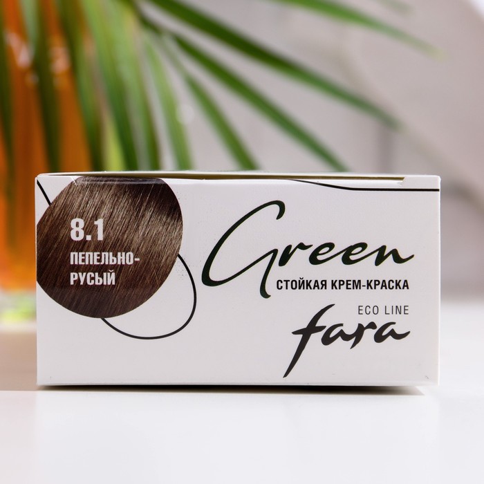 Краска для волос FARA Eco Line Green 8.1 пепельно-русый, 125 г 33963