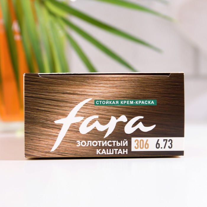 Краска для волос FARA Natural Colors Soft 306 золот.каштан, 116 г 33974