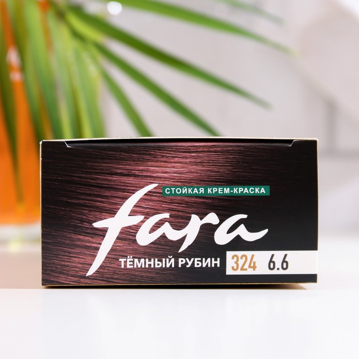 Краска для волос FARA Natural Colors Soft 324 темный рубин, 116 г 33978