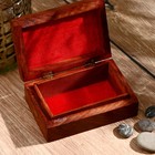 Шкатулка дерево резная «Два сердца» 15×10×6.5 см - Фото 3