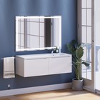 Тумба подвесная Uperwood, под раковину Uperwood Tanos 120, правая, цвет белый - Фото 2