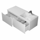 Тумба подвесная Uperwood, под раковину Uperwood Tanos 120, правая, цвет белый - Фото 6
