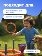 Кольцеброс-Шароброс, 2 шара, 2 кольца, 16.5×35 см, цвет МИКС - Фото 4