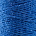 Шнур для вязания 100% хлопок, ширина 1мм 100м 80гр "Голубой сапфир" 10х4,2х4,2 см - Фото 3