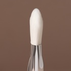 Кисть для масок SILVER, с лопаткой, 14(±1) см, серебристая, белая - Фото 5