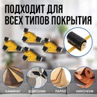 Набор для перемещения мебели ТУНДРА, металлические платформы, г/п до 150 кг, 5 предметов - Фото 3