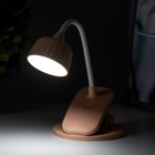 Настольная лампа "Дженер" LED 2Вт USB АКБ МИКС 9х9х22 см RISALUX - Фото 5
