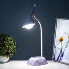 Настольная лампа «Делсер» LED 3 Вт USB АКБ фиолетовый 14×13×39 см RISALUX - Фото 4