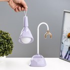 Настольная лампа «Делсер» LED 3 Вт USB АКБ фиолетовый 14×13×39 см RISALUX - Фото 6