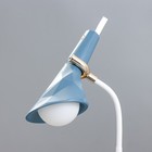 Настольная лампа "Делсер" LED 3Вт USB АКБ синий 14х13х39 см RISALUX - Фото 8