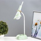 Настольная лампа «Делсер» LED 3 Вт USB АКБ зелёный 14×13×39 см RISALUX - Фото 1