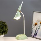 Настольная лампа «Делсер» LED 3 Вт USB АКБ зелёный 14×13×39 см RISALUX - Фото 2