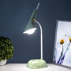 Настольная лампа «Делсер» LED 3 Вт USB АКБ зелёный 14×13×39 см RISALUX - Фото 4