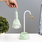 Настольная лампа «Делсер» LED 3 Вт USB АКБ зелёный 14×13×39 см RISALUX - Фото 6