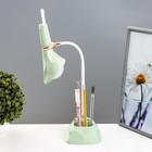 Настольная лампа «Делсер» LED 3 Вт USB АКБ зелёный 14×13×39 см RISALUX - Фото 7