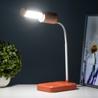 Лампа настольная RISALUX «Лансер», светодиодная, 3.5 Вт, USB, АКБ, красно-розовая, 11×15×45 см - Фото 6