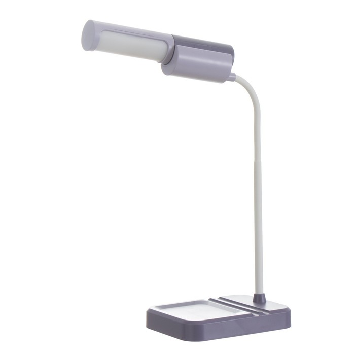 Настольная лампа "Лансер" LED 3,5Вт USB АКБ фиолетовый 11х15х45 см RISALUX - фото 1907671384