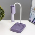 Настольная лампа «Лансер» LED 3.5 Вт USB АКБ фиолетовый 11×15×45 см RISALUX - Фото 7