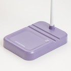 Настольная лампа «Лансер» LED 3.5 Вт USB АКБ фиолетовый 11×15×45 см RISALUX - Фото 9