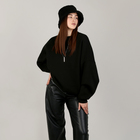 Панама женская меховая, цвет черный - фото 48961901