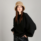 Панама женская меховая, цвет бежевый, р-р 56-58 см - фото 48961921